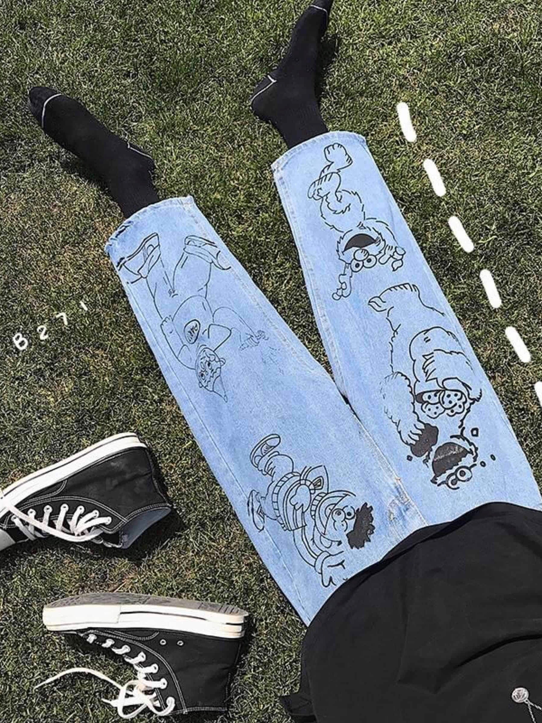 Pants Cartoon Printing