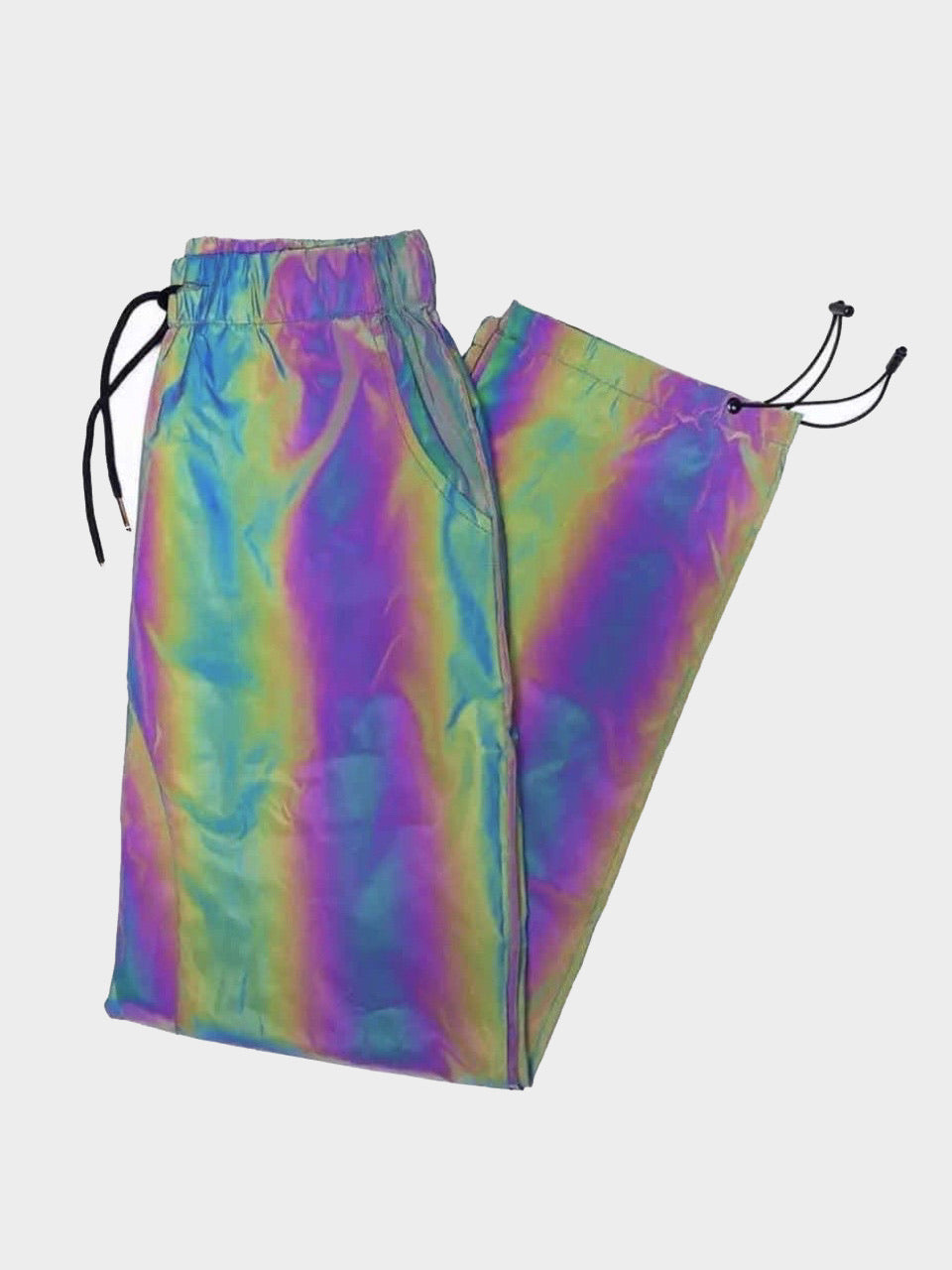 reflective jogger pant vh studios with a high waist and adjustable by an elastic at the ankles and with two front pockets