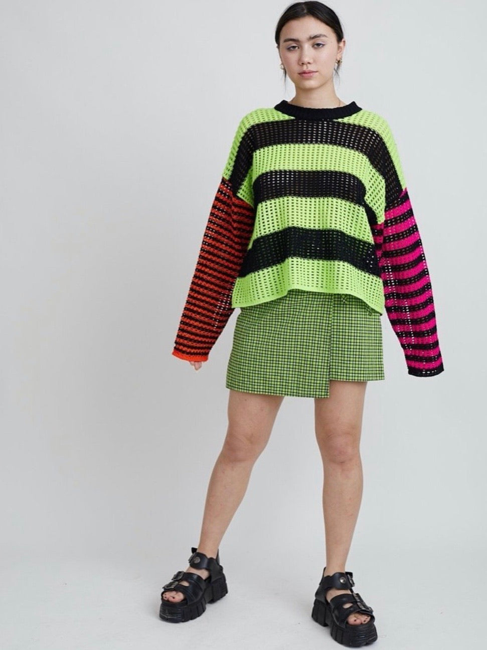 Double feature knit oversize