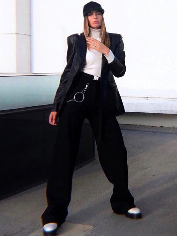 Hight waist pants trousers