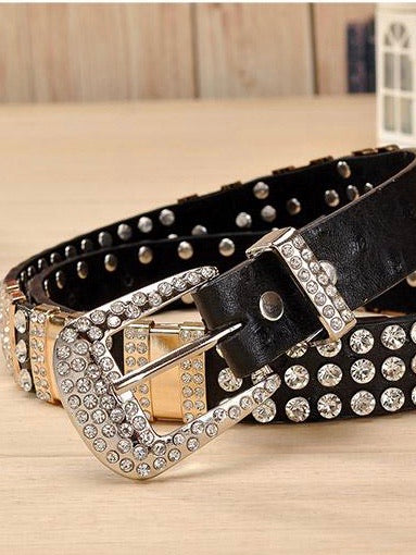 Rhinestone belt