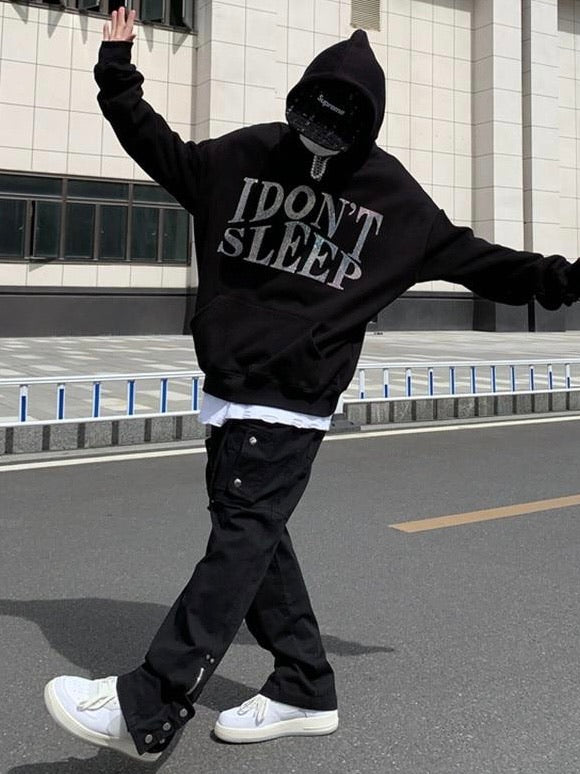 Hoodie I don't sleep rhinestone