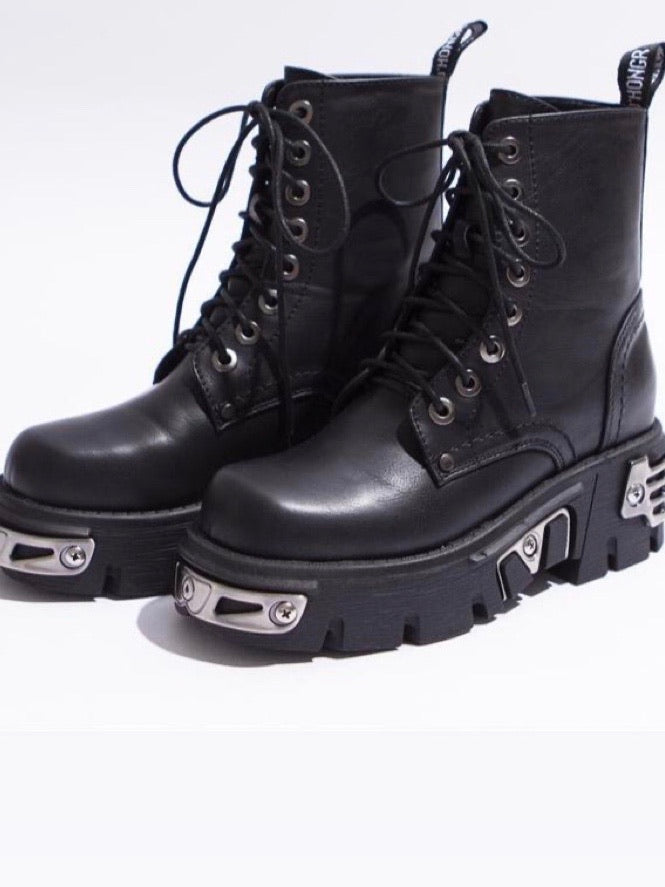 PUNK STYLE PLATFORM BOOTS