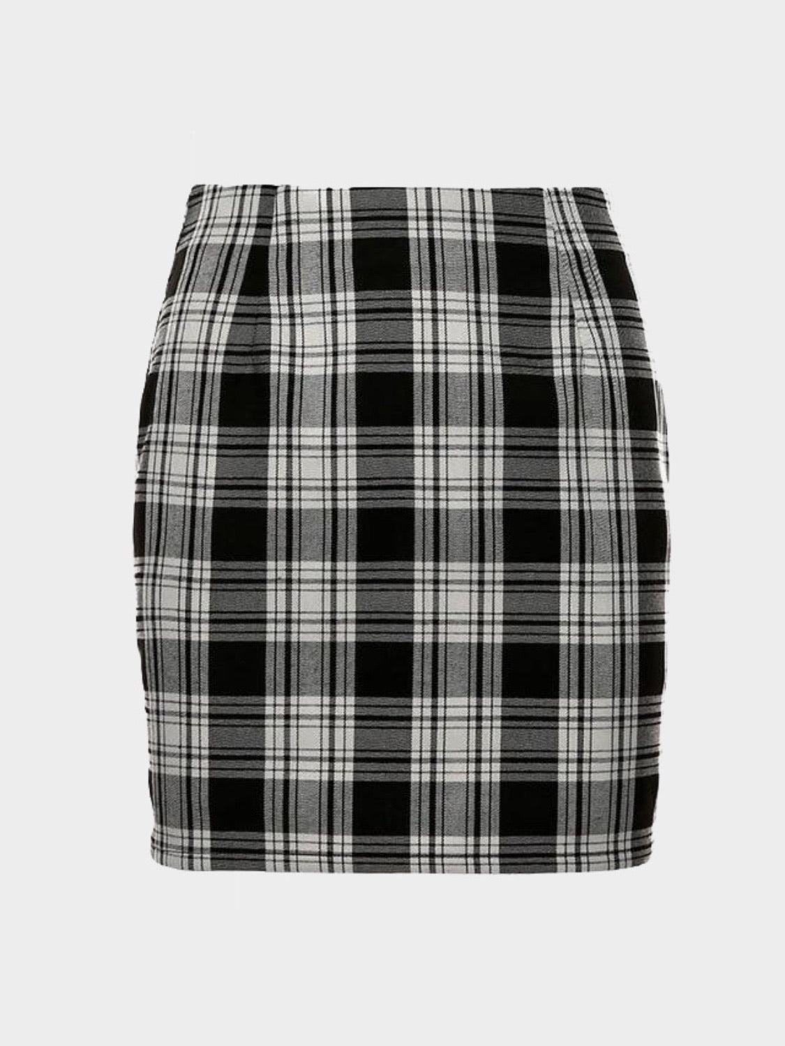 Plaid mini skirt