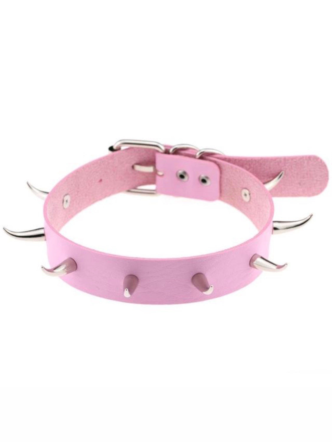 LEATHER CHOKER NECKLACE