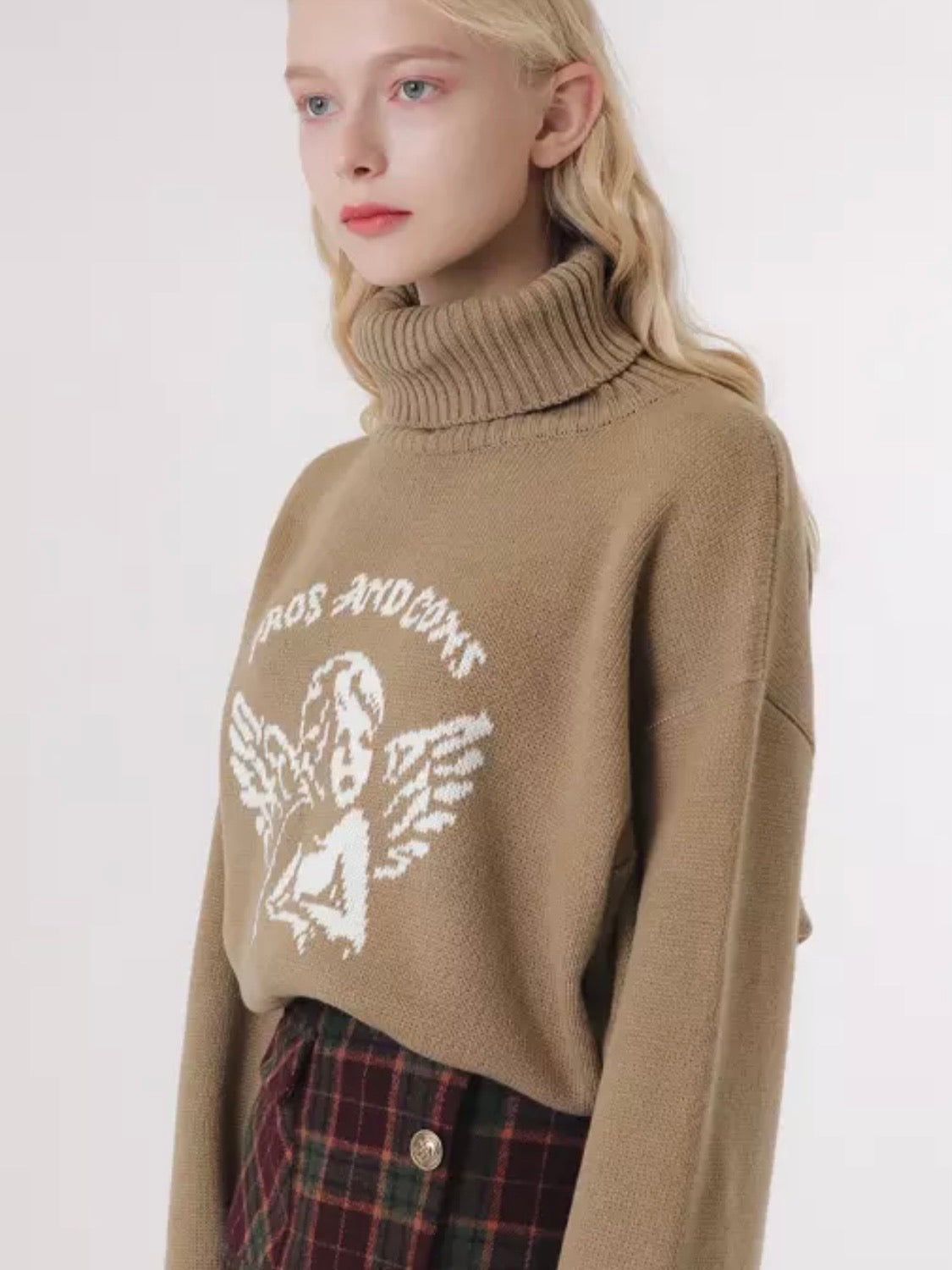 Vintage loose sweater angel