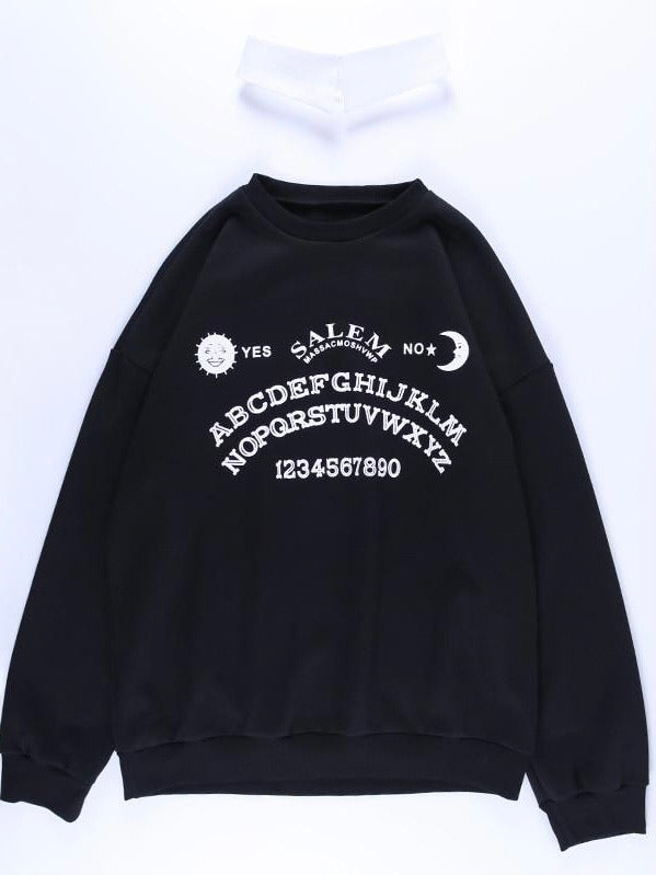 Hoodie oversize letter