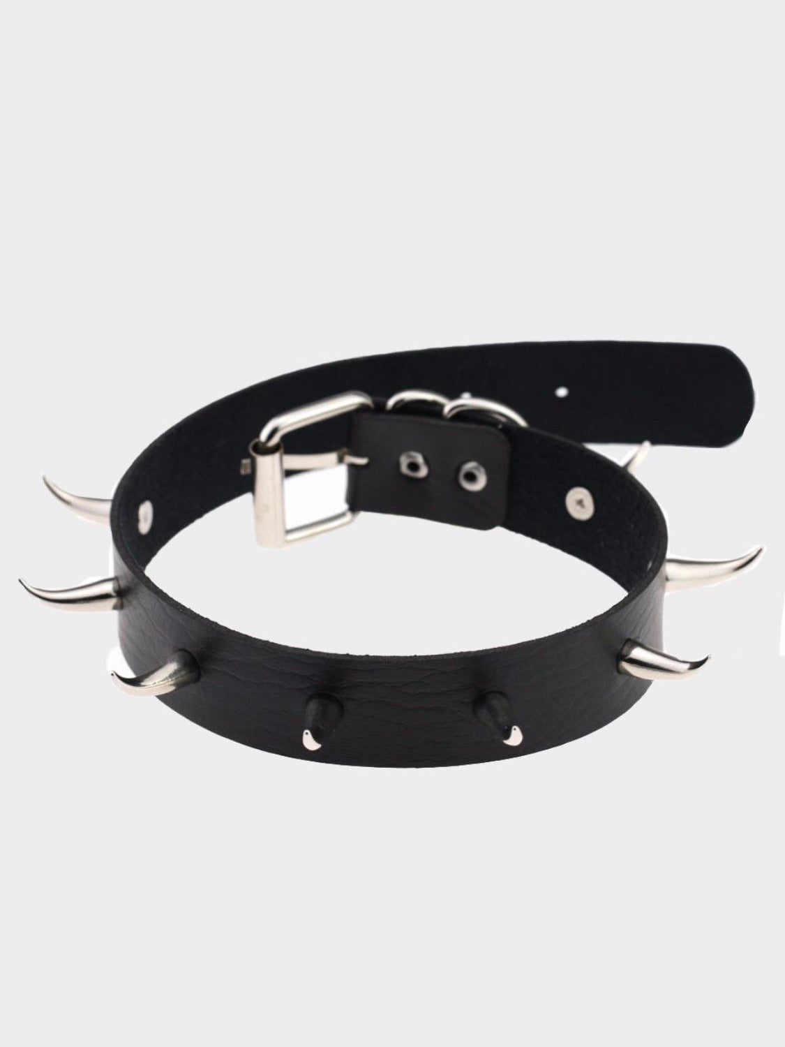 LEATHER CHOKER NECKLACE