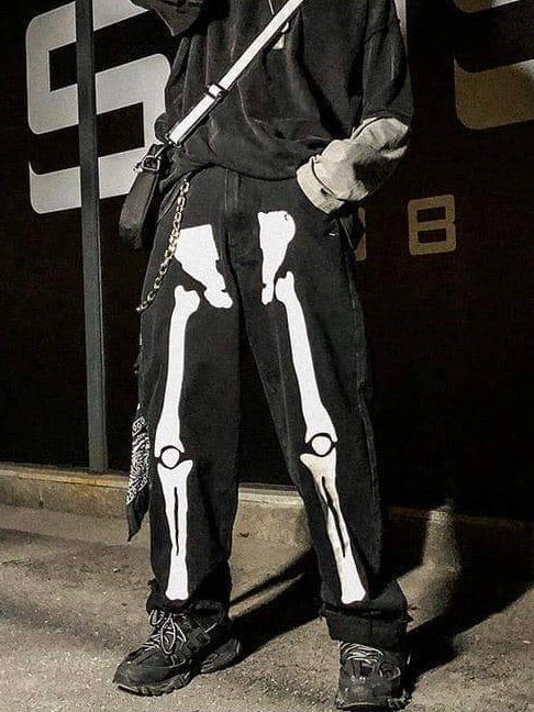 SKELETON PAINTED PANTS