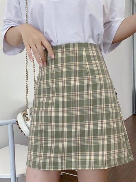 Skirt vintage plaid