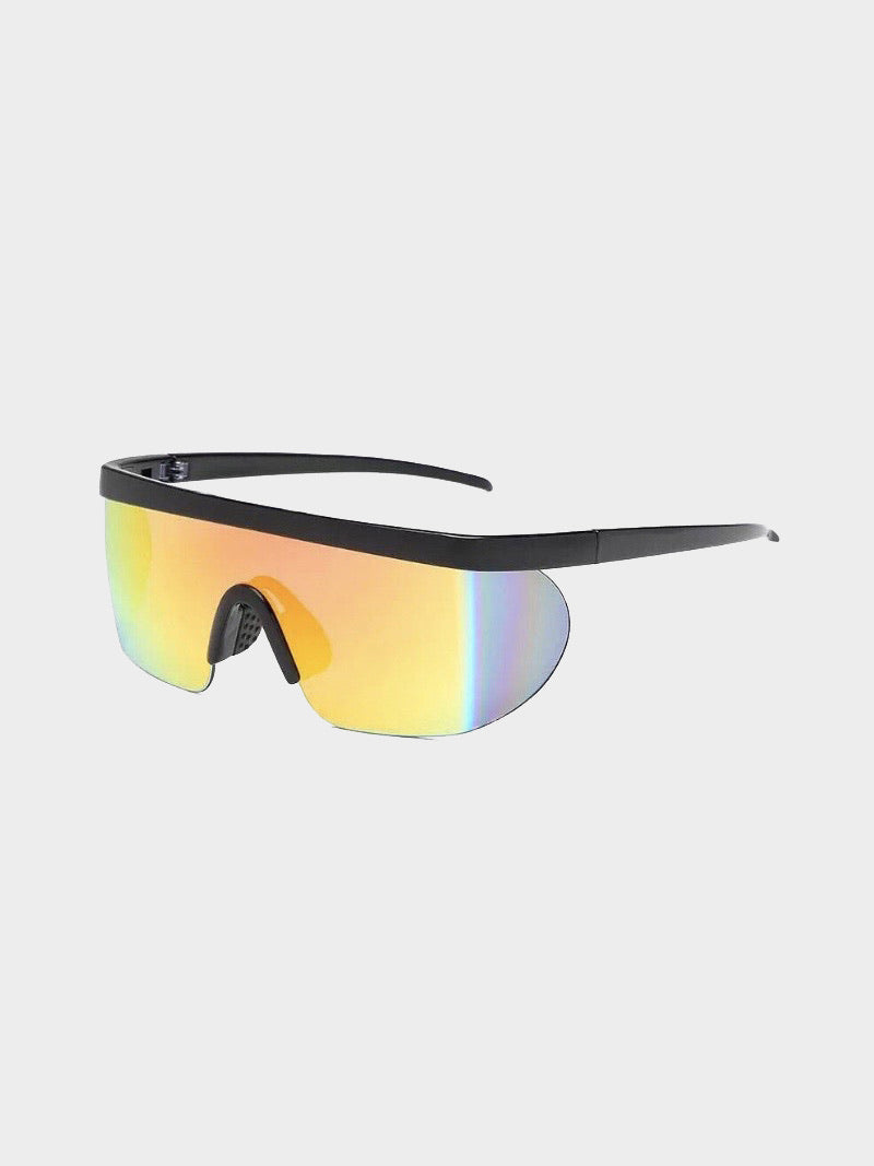 sport ski winter sunglasses with bit single plastic glass