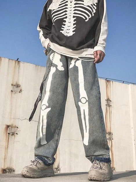 SKELETON PAINTED PANTS