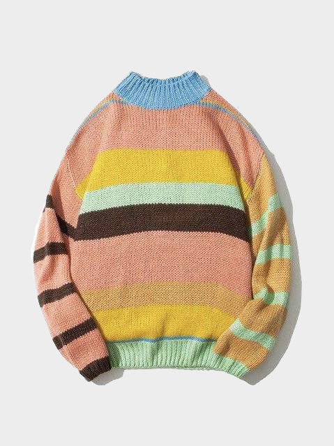 Knitted sweaters loose