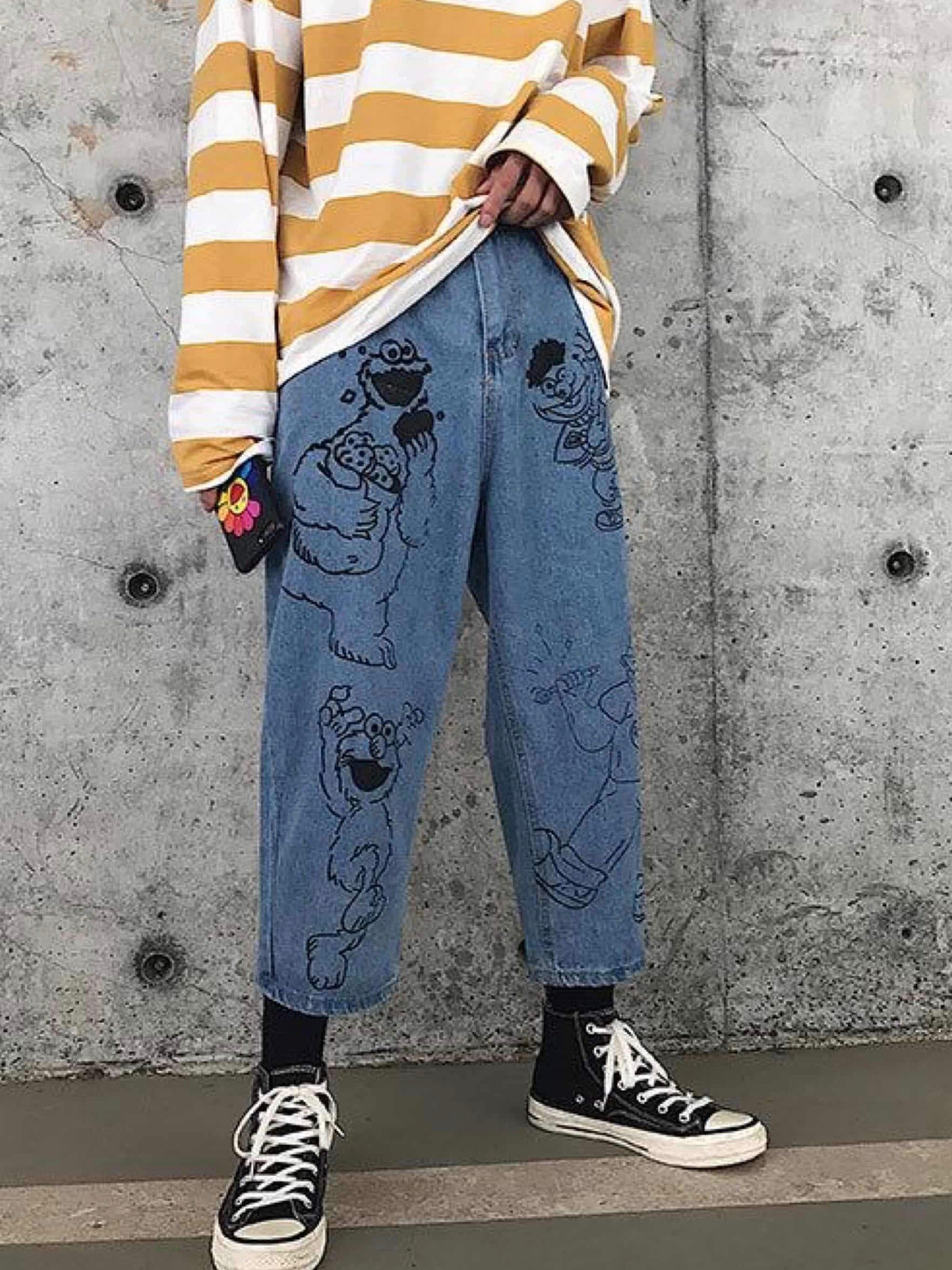 Pants Cartoon Printing