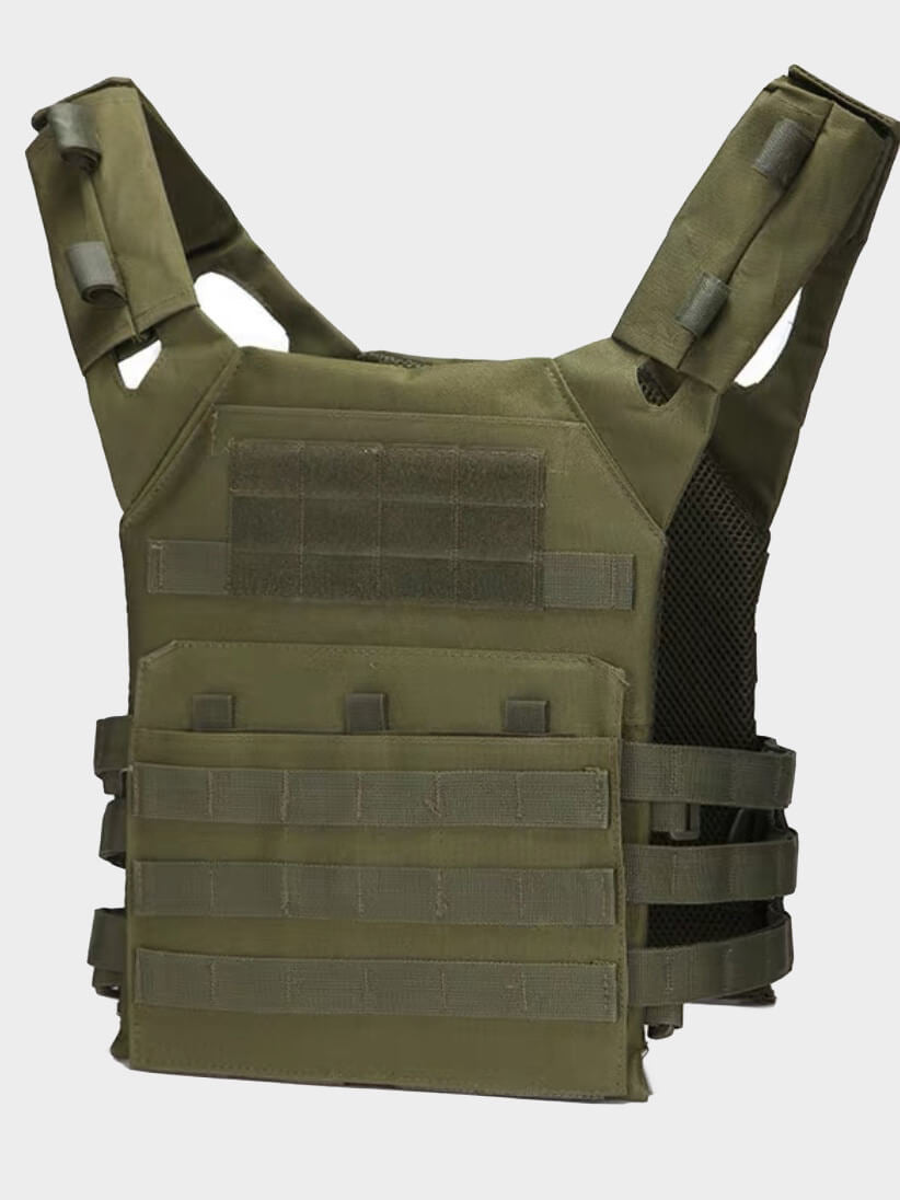 green tactical chest harness adjustable