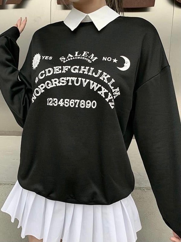 Hoodie oversize letter