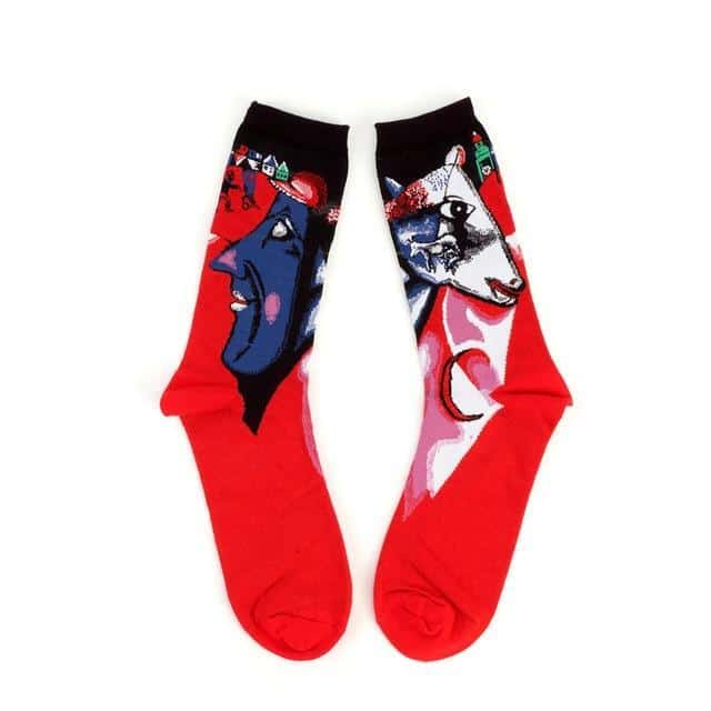 abstract art art socks