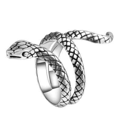 snake around the finger ring