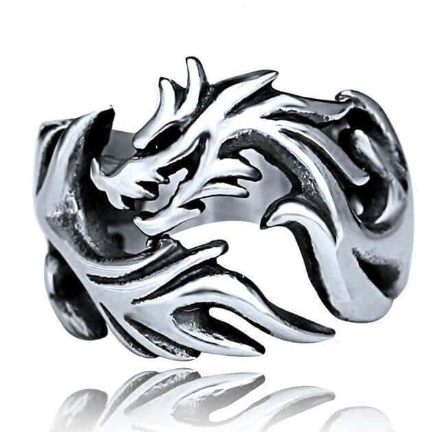 tribal dragon ring